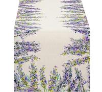 Runner Fiori Viola, Runner Da Tavola For Le Feste, For La Casa, Cucina E Decorazione Delle(200x33cm 78x13inch)