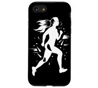 Runner Girl Graphic Athlete Running Workout Custodia per iPhone SE (2020) / 7 / 8