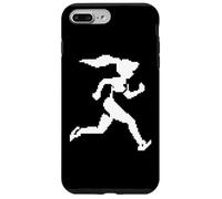 Runner Girl Pixel Graphic Appassionata di corsa Custodia per iPhone 7 Plus/8 Plus