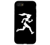 Runner Girl Pixel Graphic Appassionata di corsa Custodia per iPhone SE (2020) / 7 / 8