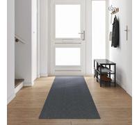 Runner in Moquette Grigio 80 x 500 cm Tessuto