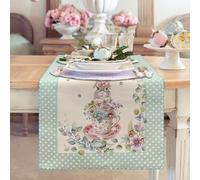 Runner Pasquale 45x140cm in cotone gobelin Centrotavola Pasqua Vingi Dis.1 6046