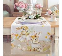 Runner Pasquale Centrotavola Pasqua primavierile 40x140cm in cotone 7059