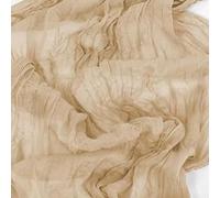 Runner pasquale, per decorazioni rustiche, in poliestere, adatto per tavoli di nozze e riunioni informali (marrone chiaro)