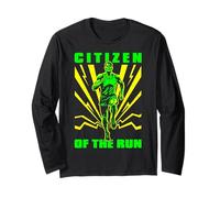 Runner Running Citizen of The Run Marathon Runners Uomini Maglia a Manica