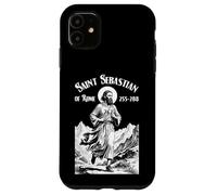 Runner Running Patron San Sebastiano Run Vintage Marathon Custodia per iPhone 11