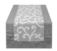 RUNNER STRISCIA CENTROTAVOLA 40X140CM GIULIA GHIRIGORI RAMAGE BA (GRIGIO)