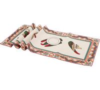 Runner Striscia In Gobelin Jacquard Tema Assi Carte Siciliane 40x100 - 45x140Cm