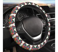 Runner Swedish Dala Horse Folk Car Elastico Volante Coprivolante Universale 15 Pollici Veicolo Stretch Coprivolante Protector per Uomini Donne Copertura Protettiva Auto Novità Accessori Interni