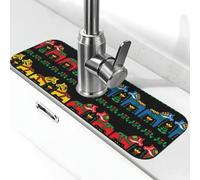 Runner Swedish Dala Horse Folk Faucet Ventosa Pad - Tappetino assorbente per asciugatura, protezione contro bancone, decorazione piani di lavoro del lavandino e bar