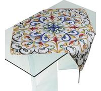 Runner tavola moderno 100x100 cm made in Italy, runner tavolo elegante per cucina e soggiorno, runner da tavolo decorativo per il tavolo da pranzo, stile contemporaneo (Giglio Land)