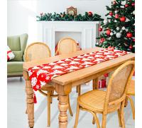 Runner Tavola Natale Tappeto Decorativo Copritavolo Centrotavola Rettangolare in
