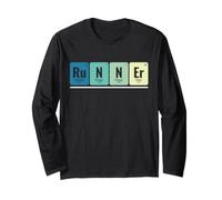 Runner Tavola Periodica Chimica Scienza Running Design Maglia a Manica