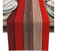 Runner Tavole Turchese Stile Antico Rustico In Legno, Runner Da Tavolo Primavera/Estate A Righe, Impermeabile Per Esterno, Decorazione Per Matrimoni Buffet Festa(Style Y,33x120cm)