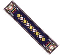 Runner Tavolo Messicano per Il Giorno dei Morti Messico Dia De Los Muertos Copritavolo con Teschio di Zucchero, Sala Pranzo, Cucina, Decorazione della Tavola per Feste di Halloween