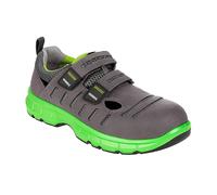 RUNNEX S1P-ESD-sicurezzaitsandalo con velcro FlexStar grigio/verde EUR 45