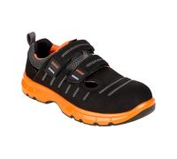 RUNNEX S1P-ESD-sicurezzaitsandalo con velcro FlexStar nero/arancio EUR 46