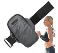 Running Armband Phone Holder - Waterproof Sport Strap With Headphone Port | Large Pocket For Phones, Cards & Keys During Exercise, Gym, Cycling & Jogging