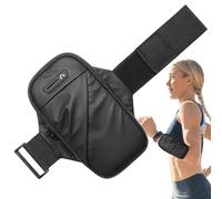 Running Armband Phone Holder - Waterproof Sport Strap With Headphone Port | Large Pocket For Phones, Cards & Keys During Exercise, Gym, Cycling & Jogging