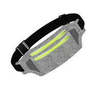 Running Belt - Fanny Pack | Waterproof Running Belt Bag Adjustable Cycling Pouch for Cycling Camping Hiking Breathable Hydration Storage Bag Cell Phone Holder Waist Pouch, Grigio, Consulte la