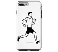 Running Boy Line Art Maratona Racewalking Custodia per iPhone 7 Plus/8 Plus