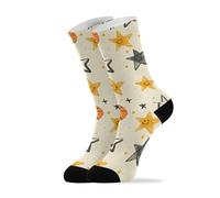 Running Calzini Cute Basketball Stars Yellow Socks 40cm