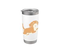 Running Cavapoo Dog Breed Mom Pet Lovers Owner Bicchiere termico in acciaio inox doppia parete