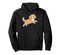 Running Cavapoo Dog Breed Mom Pet Lovers Owner Felpa con Cappuccio