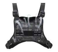 Running Chest Bag, Outdoor Running Vest, Adjustable Fits Most Smartphones Snugly Safe and Accessible, Pouch Phone Holder for Hiking, Jogging, Biking, Hunting, Workout, Travel, camouflage, Se référer