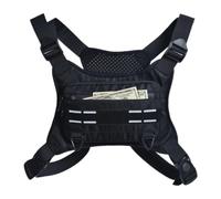 Running Chest Bag - Phone Holder Bag, Reflective Sport Vest, Adjustable Breathable Lightweight Chest Pack, Outdoor Running Climbing Cycling Storage Bags for Men Women Fitness Travel Adventure