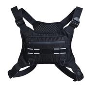 Running Chest Bag, Workout Chest Pouch, Heartwarming Gift, Reflective Safety Pack, Adjustable Breathable Vest, Lightweight Secure Storage, Ideal for Cycling Hiking Climbing