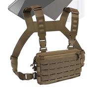 Running Chest Pack, Chest Pouch Men, Anti-Theft Holder Bag, Adjustable Straps Fit, Quick-Release Buckle, Perfect for Workout Sessions, Outdoor Biking, Travel Gym Use, 9.02x5.91x1.57 inches