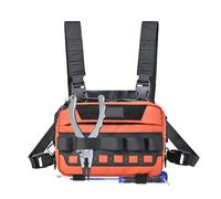 Running Chest Pack Giacca, Outdoor Jogging Bag Pouch, 8,66 x 5,51 x 3,54 pollici Lightweight Tackle Storage Carrier for Women Hiking Cycling Camping Hunting Fitness Travel Workouts, arancione, Se