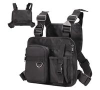 Running Chest Pack, Vest Style Backpack, 10.24x1.18x8.66 inches, Lightweight Storage Pouch, Adjustable Strap Design, Ideal for Hiking Adventures, Biking Trips, Jogging Sessions, Walking Outdoors