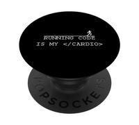Running Code sta programmando il mio cardio PopSockets PopGrip Adesivo