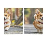 Running Corgi Porta Passaporto Ultra Sottile PU Pelle Organizzatore Documenti da Viaggio Compatto Premium Internazionale US Passaporto Protector Cover per Donne Uomini