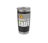 Running Embrace The Chafe Funny Marathon Runner Slogan Bicchiere termico in acciaio inox doppia parete