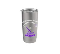Running Empty Lupus Warrior Lupus Awareness Month Bicchiere termico in acciaio inox doppia parete
