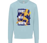 Running Every Mile Cross Country Marathon Runner Uomo Sweatshirt Jumper