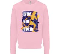 Running Every Mile Cross Country Marathon Runner Uomo Sweatshirt Jumper