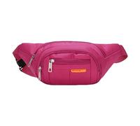 Running Fanny Pack Uomo e Donna Telefono Mobile Out of Home Casual Messenger Bag Stampato Close Fitting Portafoglio Sport Pack Marsupio Plus Size, Rosa acceso, Taglia unica
