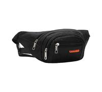 Running Fanny Pack Uomo e Donna Telefono Mobile Out of Home Casual Messenger Bag Stampato Close Fitting Portafoglio Caccia Marsupio, Nero , Taglia unica