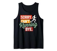 Running Fitness Marathon Sorry Can't Running Bye Humor Canotta