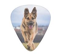 Running German Shepherd Dog Plettro per chitarra avanzato 12 pezzi Tre spessori per basso, chitarra elettrica, borsa per chitarra acustica