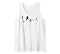 Running Girl Heartbeat Runner per Le Donne Ragazze Amore Correre Canotta