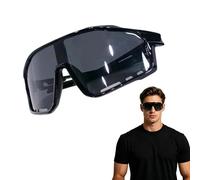 Running Glasses - Light Adaptive Transitioning, 5.59 Inches Wide Transparent Visor, Darkening Reactive Unisex Sun Shades, 6cm Height Polycarbonate Blocker | Baseball Optics For Anglers & Riders