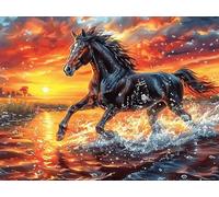 Running Horse Rompicapo 300 Pezzi Per Regalo Di Epifania Cartone Spesso Per Bambini Wildlife Attività Educativa Per Tutta La Famiglia Edizione Limitata Da Passatempo 300 PCS/40x28cm