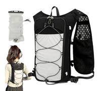Running Hydration Pack, Lightweight Reflective Vest with Adjustable Fit and 1,5l Water Blader, Breathable Sports Bag Women, Ideal for Outdoor Hiking, Trekking, Camping, Black