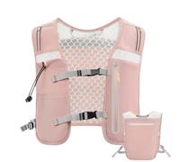 Running Hydration Vest - 4l Lightweight Water Bladder Bag with Reflective Strips | Adjustable Chest Straps Phone Holder | Breathable Unisex Outdoor Vest for Hiking Cycling Camping 14.17x11.81x1.18in