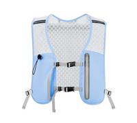 Running Hydration Vest, Adjustable Water Pack, Lightweight Chest Gear Runners, non Slip Bladder Backpack with Storage Pockets for Women Men Cycling Hiking Camping Outdoor Adventures, blu, Fare